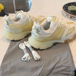 Balenciaga Yellow and White Sneakers